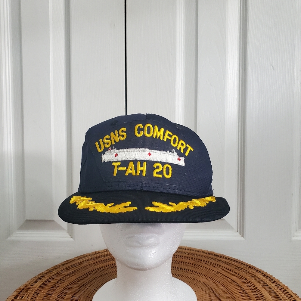 USNS Comfort T-AH 20 Navy Snap Back  Cap USA Made